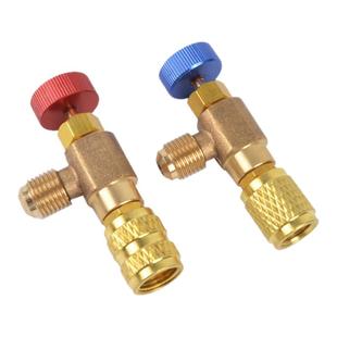 鸿森空调加液安全阀R410A冷媒加液安全阀 r22空调加氟阀R32开关阀