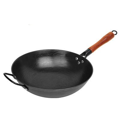 陆川生铁铸铁无涂层铁锅家用