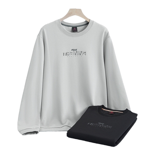 匹克卫衣男女同款2025秋冬新款运动时尚套头圆领加绒长袖T恤上衣