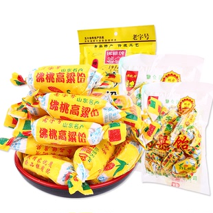 佛桃牌高粱饴拉丝软糖老字号山东青岛特产原味绿豆饴传统糖果零食