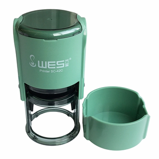 NEW万玺回墨印章材料 姓名翻斗办公盖章椭圆形翻转印台墨垫