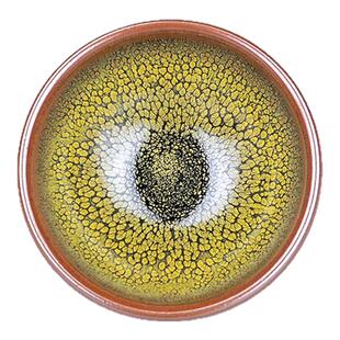 建阳原矿建盏 绿鹧鸪手工铁胎茶盏主人杯茶具茶杯礼盒装