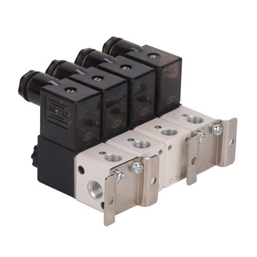 AirTAC原装亚德客3V1系列电磁阀组 3V106A-14F/15F/16F/18F/20F