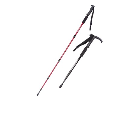 户外专业登山杖轻便伸缩折叠多功能徒步爬山手杖男女款防身棍拐杖
