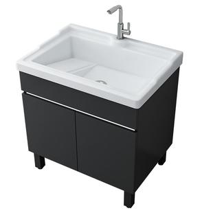 洗衣池带搓板一体阳台洗衣柜组合陶瓷搓衣板洗衣盆槽池洗手洗衣台