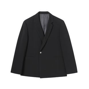 LEZORA高奢进口制平二重织75D三醋酸 不对称平驳领西服男西装宾霸