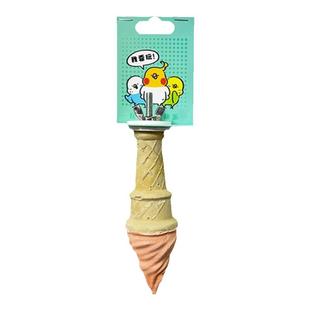 台湾达鲁玛矿物质鹦鹉冰淇淋啃水果味咬站棒补钙磨牙磨爪站架站台