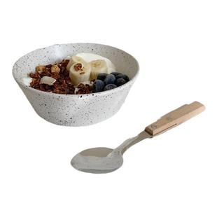 ins韩风泼墨陶瓷麦片碗酸奶碗可爱饭碗汤碗高颜值6寸碗优格燕麦碗