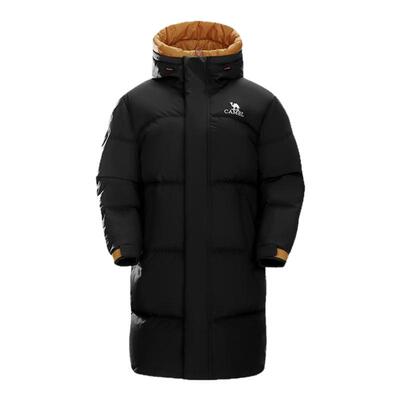 骆驼中长款运动羽绒服