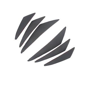 汽车改装通用保险杠防撞胶防擦胶碳纤纹月牙扰流片大包围风刀弯刀