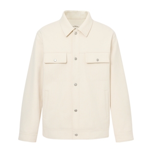 POLOWALK男装外套2025秋季新品时尚经典翻领男式休闲工装风外套