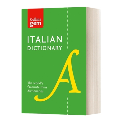 英文原版 Collins Italian Dictionary Gem Edition 10th edition 柯林斯意大利语袖珍词典 第10版 英文版 进口英语原版书籍