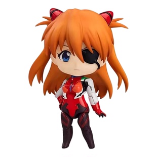 EVA绫波丽明日香Q版粘土人 战斗服可动手办 新世纪战士摆件