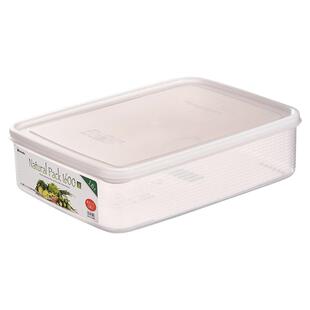 日本进口inomata保鲜盒冰箱专用果蔬食品收纳盒冷冻长方形密封盒