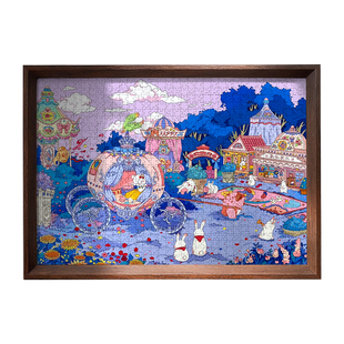 拼图相框1000片裱框75x50框架2000画框500装裱框70专用空框A3定制