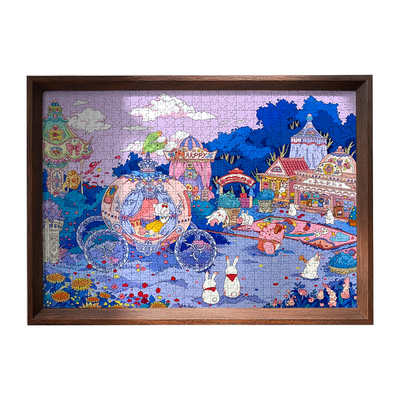 拼图相框1000片裱框75x50框架