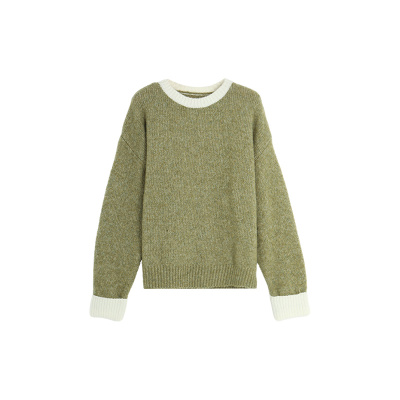 西町村屋学院风圆领针织低领上衣