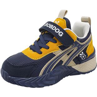 巴布豆童鞋男童秋冬运动鞋2026新款小女孩加绒跑步休闲鞋儿童鞋子