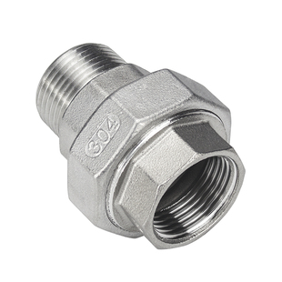 304不锈钢内外丝活接由任316精铸六角螺纹油拧活节油任丝扣牙接头