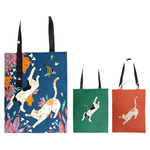 上海图书馆文创繁花猫戏杜邦纸包双面双层轻便百搭通勤送闺蜜