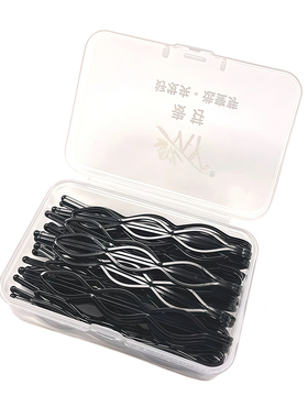 麦芽发夹金属简约几何黑色一字夹