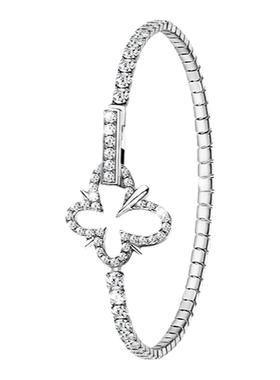 满镶高银手链女EGEM意境S925纯银