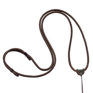 黄金绳子吊坠挂绳项链玉坠玉佩平安扣挂绳编绳项链绳吊坠绳编织绳