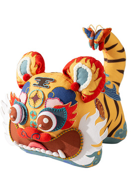 老虎刺绣手工diy材料包