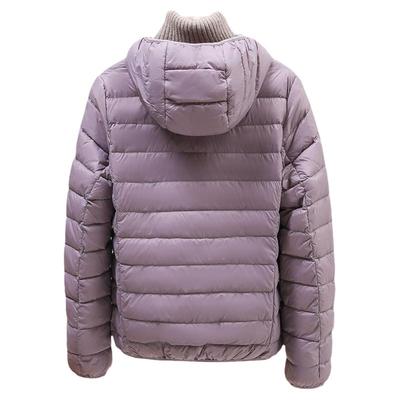 白鸭绒短款轻薄羽绒服女连帽