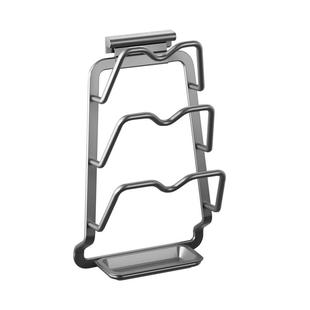 厨房家用锅盖架壁挂式免打孔置物架放锅盖菜板砧板多功能收纳架子