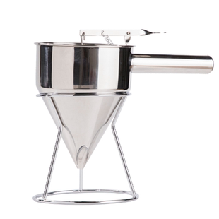 304不锈钢漏斗套装锥形蛋糕大口径面糊分液器章鱼小丸子工具商用