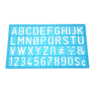 数字模板尺 字母模板尺 英文模板软尺 多功能套装尺软胶尺四件套