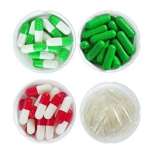 空心胶囊糯米空胶囊壳外壳可食用植物胶囊皮可装灌装任何粉空壳