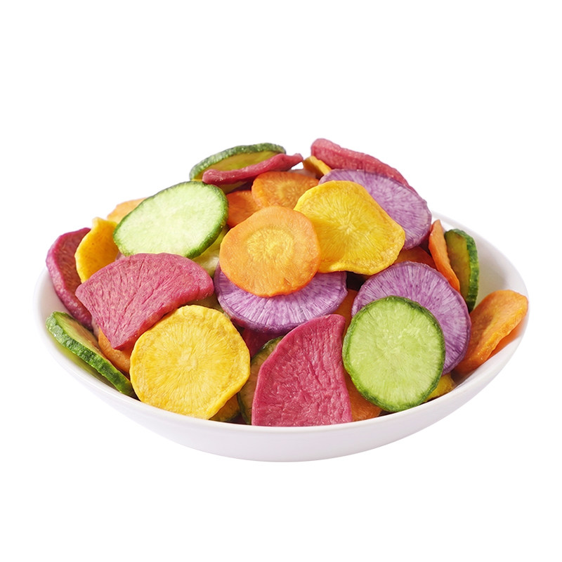 五彩萝卜脆五色果蔬脆即食蔬菜干