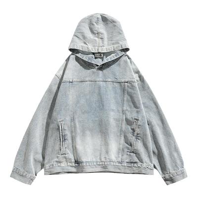 BOYUE帛跃套头连帽牛仔外套