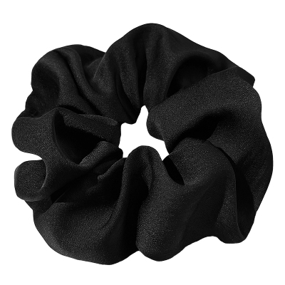 真丝发圈女高级感黑色大肠圈新款