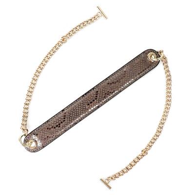 WANACCESSORY牛皮金属链条设计师