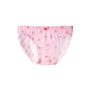 ubras透气网纱透气内裤抗菌纯棉底裆印花女生中腰三角裤26年新款