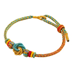 五台山文殊九满冲关手绳昌殊七慧手绳中高考礼物考研上岸编织红绳