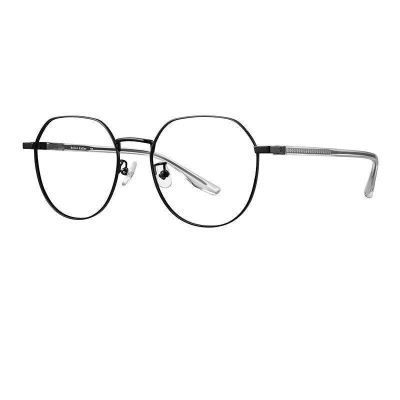 王一博款海伦凯勒眼镜近视女款度数可配轻质钛架男金丝镜框H9374