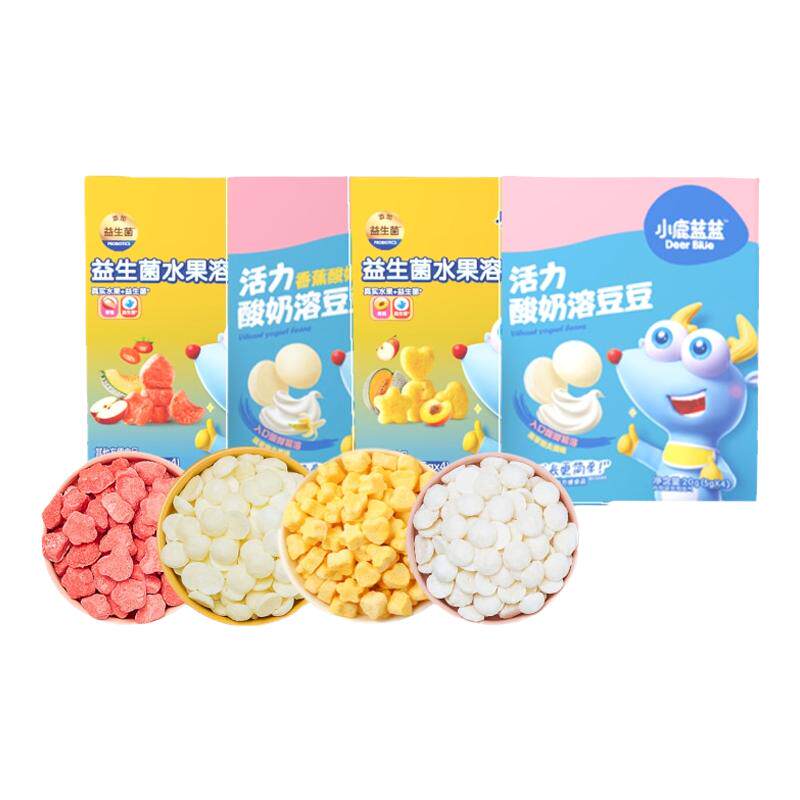 小鹿蓝蓝益生菌酸奶水果溶豆