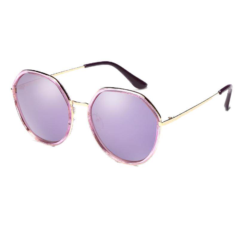 时尚偏光太阳镜女圆脸彩膜大框墨镜女长脸大脸显瘦眼镜防紫外线