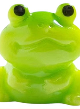 微景观迷你小青蛙萌粒挂件摆件