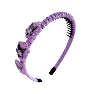 儿童库洛米发箍女童洗脸防滑不勒发发饰女孩带齿压发头箍碎发神器