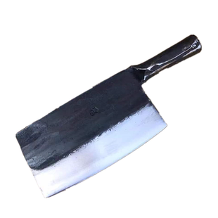 易铁匠砍骨刀厨师专用弹簧钢菜刀V型刃锻打杀鱼刀锰钢1体加厚刀背