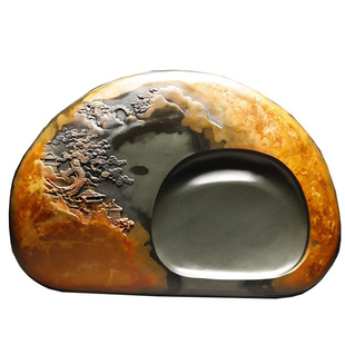 【砚台清仓处理】歙砚天然原石手工雕刻打磨文房四宝书法画专用端