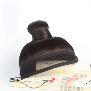 儿童古装假发汉服头套发套古风抹额网巾一体唐装明制宋cos影视剧