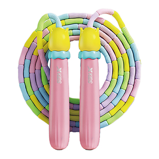 特步竹节跳绳儿童小学生幼儿园初学专用不打结一年级大班5岁3孩子