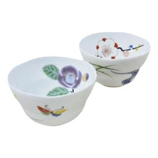 现货日本制原装进口香兰社创意日式陶瓷餐具面碗大饭碗对碗礼盒装