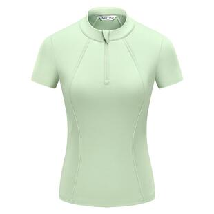 2025夏季新款高尔夫女士短袖速干T恤透气运动上衣健身训练瑜伽服